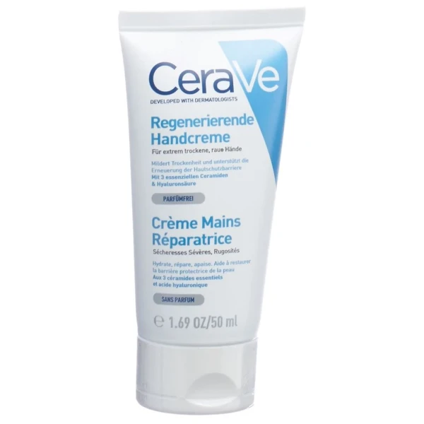 Hier sehen Sie den Artikel CERAVE Regenerierende Handcreme Tb 50 ml aus der Kategorie Hand-Balsam/Creme/Gel. Dieser Artikel ist erhältlich bei pedro-shop.ch