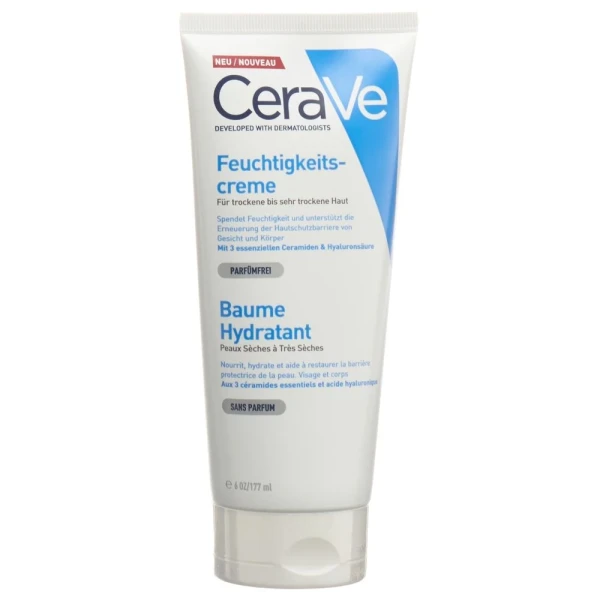 Hier sehen Sie den Artikel CERAVE Feuchtigkeitscreme Tb 177 ml aus der Kategorie Gesichts-Balsam/Creme/Gel/Öl. Dieser Artikel ist erhältlich bei pedro-shop.ch