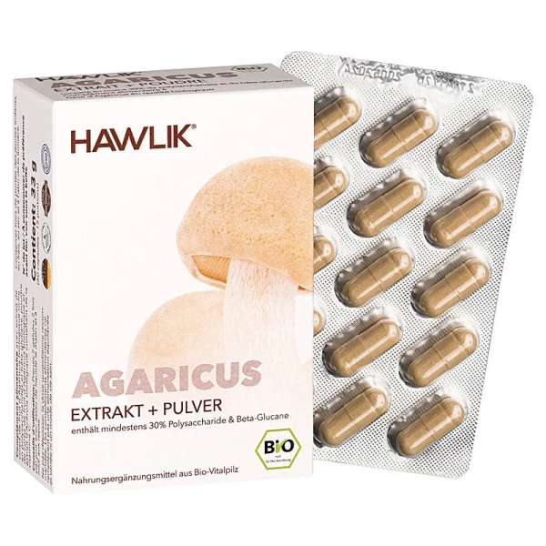 HAWLIK Agaricus Extrakt + Pulver Kaps 60 Stk