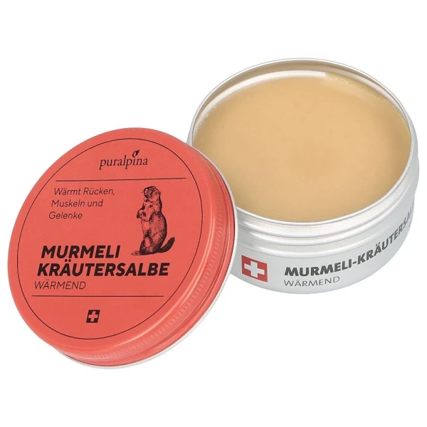 Hier sehen Sie den Artikel PURALPINA Murmeli-Kräutersalbe wärmend 50 ml aus der Kategorie Kosmetika für spezielle Anwendungen. Dieser Artikel ist erhältlich bei pedro-shop.ch