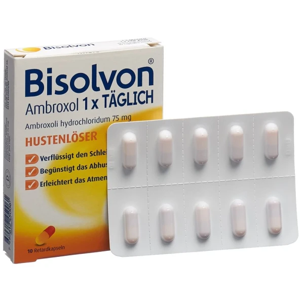 BISOLVON Ambroxol 1xTÄGLICH Ret Kaps 75 mg 10 Stk