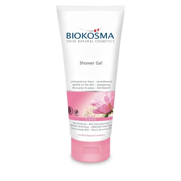 Hier sehen Sie den Artikel BIOKOSMA Shower Gel BIO-Wildrose Holunderbl 200 ml aus der Kategorie Duschmittel und Peeling. Dieser Artikel ist erhältlich bei pedro-shop.ch