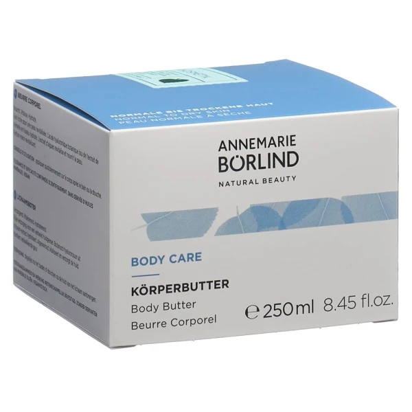 Hier sehen Sie den Artikel BÖRLIND BODY CARE Körperbutter 250 ml aus der Kategorie Körpermilch/Creme/Lotion/Öl/Gel. Dieser Artikel ist erhältlich bei pedro-shop.ch