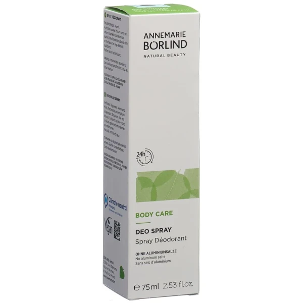 Hier sehen Sie den Artikel BÖRLIND BODY CARE Deo Spr 75 ml aus der Kategorie Deodorants Flüssige Formen. Dieser Artikel ist erhältlich bei pedro-shop.ch