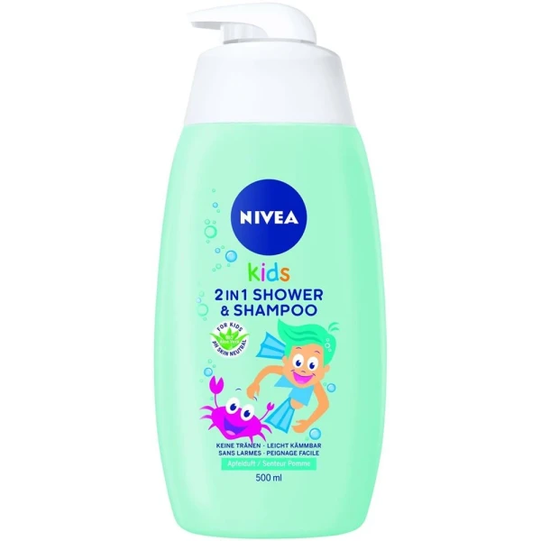 NIVEA Kids 2in1 Shower & Shampoo Boy 500 ml