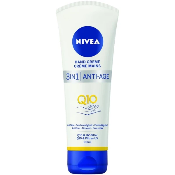 Hier sehen Sie den Artikel NIVEA Q10 Anti-Age Care Hand Creme (neu) 100 ml aus der Kategorie Hand-Balsam/Creme/Gel. Dieser Artikel ist erhältlich bei pedro-shop.ch