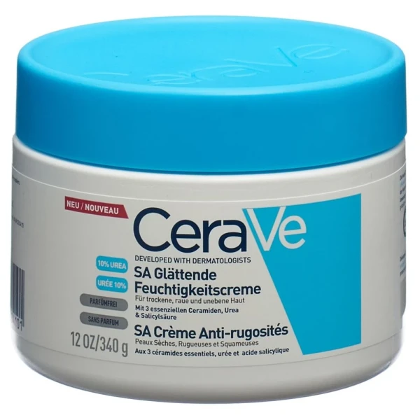 Hier sehen Sie den Artikel CERAVE SA Glättende Feuchtigkeitscreme Topf 340 g aus der Kategorie Gesichts-Balsam/Creme/Gel/Öl. Dieser Artikel ist erhältlich bei pedro-shop.ch