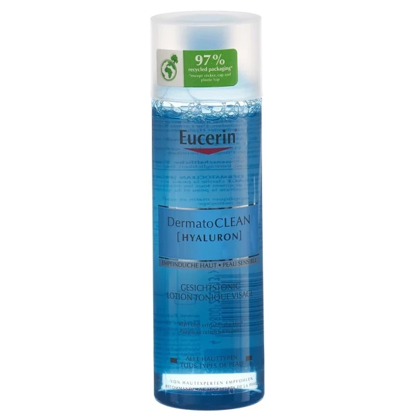 Hier sehen Sie den Artikel EUCERIN DermatoCLEAN Gesichtston feucht (n) 200 ml aus der Kategorie Gesichts-Reinigung. Dieser Artikel ist erhältlich bei pedro-shop.ch