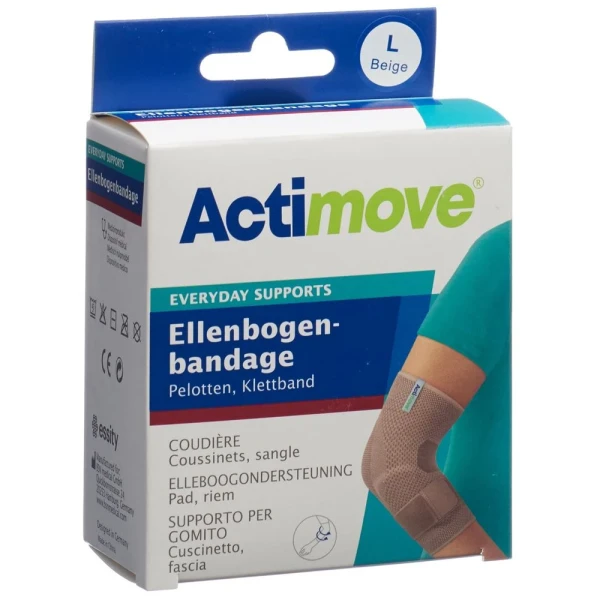 Hier sehen Sie den Artikel ACTIMOVE Everyday Support Ellenbogenband L Klettb aus der Kategorie Ellbogenbandagen. Dieser Artikel ist erhältlich bei pedro-shop.ch