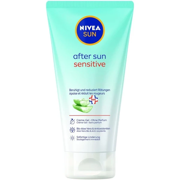 Hier sehen Sie den Artikel NIVEA After Sun Sensitive SOS Tb 175 ml aus der Kategorie After-Sun. Dieser Artikel ist erhältlich bei pedro-shop.ch