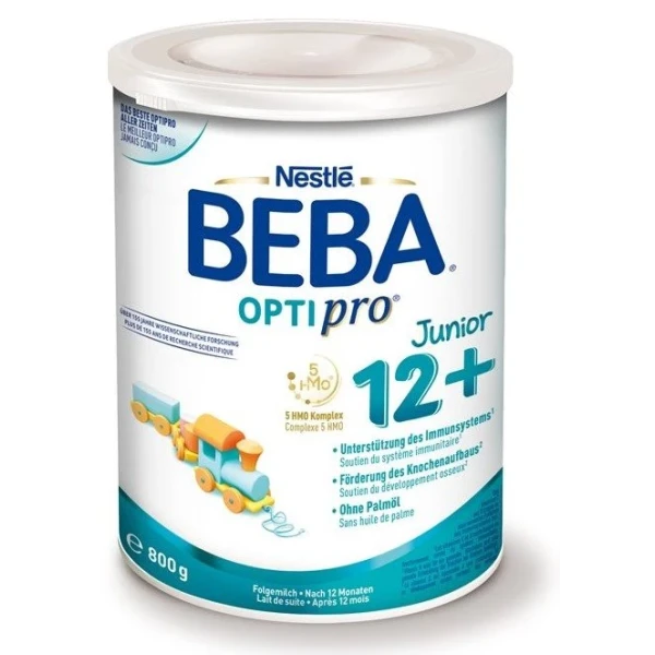 Hier sehen Sie den Artikel BEBA Optipro Junior 12+ nach 12 Monaten Ds 800 g aus der Kategorie Milch und Schoppenzusätze. Dieser Artikel ist erhältlich bei pedro-shop.ch