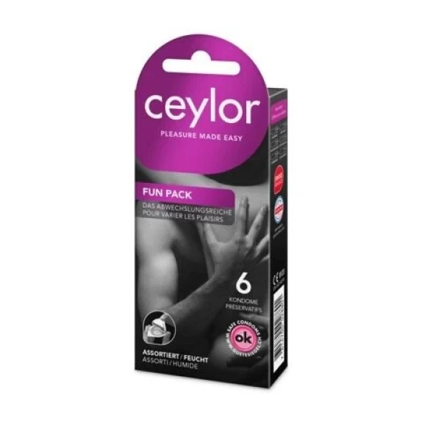 CEYLOR Fun Pack Präservativ mit Reservoir 6 Stk