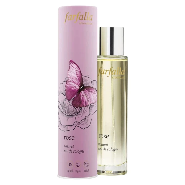 FARFALLA natural eau de cologne Rose 50 ml