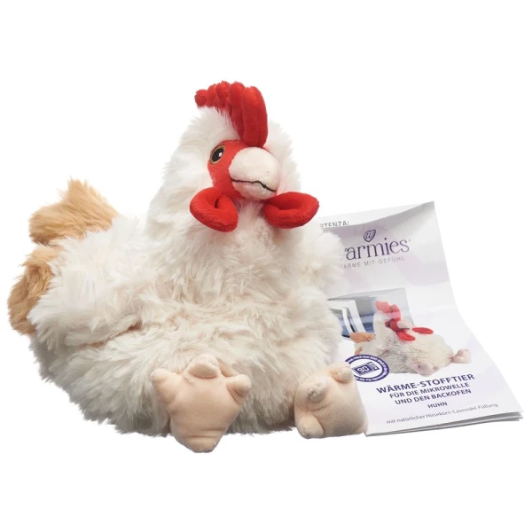 Hier sehen Sie den Artikel WARMIES Wärme-Stofftier Huhn aus der Kategorie Kälte- und Wärmetherapie. Dieser Artikel ist erhältlich bei pedro-shop.ch