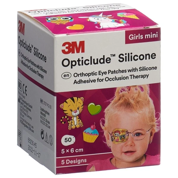 3M OPTICLUDE Sil Augenv 5x6cm Mini Girl (n) 50 Stk