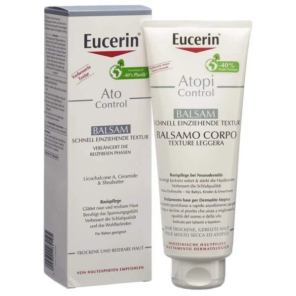 Hier sehen Sie den Artikel EUCERIN AtoControl Balsam Tb 400 ml aus der Kategorie Körpermilch/Creme/Lotion/Öl/Gel. Dieser Artikel ist erhältlich bei pedro-shop.ch