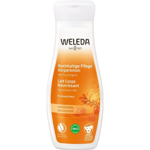 Hier sehen Sie den Artikel WELEDA Körperlotion Sanddorn reichhaltig 200 ml aus der Kategorie Körpermilch/Creme/Lotion/Öl/Gel. Dieser Artikel ist erhältlich bei pedro-shop.ch