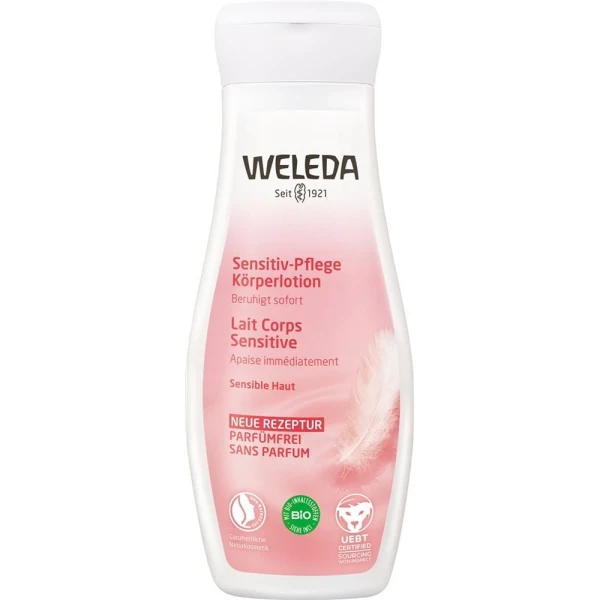 Hier sehen Sie den Artikel WELEDA Körperlotion sensitiv Pflege Fl 200 ml aus der Kategorie Körpermilch/Creme/Lotion/Öl/Gel. Dieser Artikel ist erhältlich bei pedro-shop.ch
