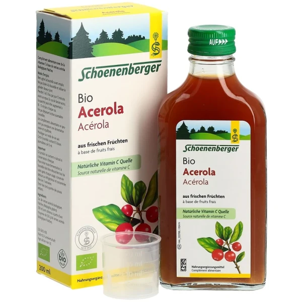 SCHOENENBERGER Acerola natur Fruchtsaft Bio 200 ml