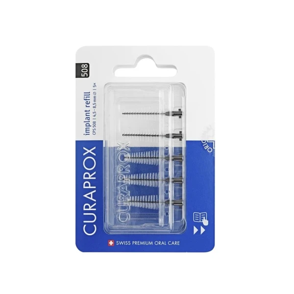 Hier sehen Sie den Artikel CURAPROX CPS 508 Implant Interdent ref black 5 Stk aus der Kategorie Zahnbürsten Interdental. Dieser Artikel ist erhältlich bei pedro-shop.ch