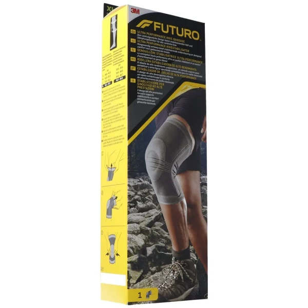 Hier sehen Sie den Artikel 3M FUTURO Ultra Performance Knie-Bandage XL aus der Kategorie Kniebandagen. Dieser Artikel ist erhältlich bei pedro-shop.ch