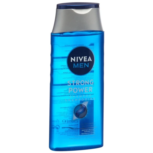 Hier sehen Sie den Artikel NIVEA Strong Power Shampoo pH-Optimal Fl 250 ml aus der Kategorie Haar-Shampoo. Dieser Artikel ist erhältlich bei pedro-shop.ch