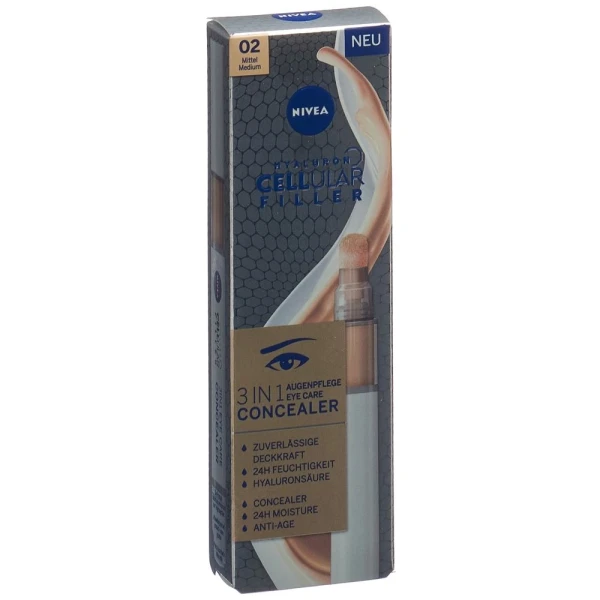 NIVEA Hyaluron Cell Fill 3in1 Augen mittel 4 ml