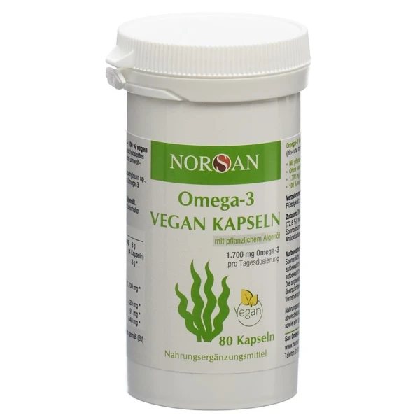 NORSAN Omega-3 Kaps vegan Ds 80 Stk.