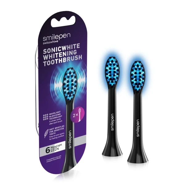 SMILEPEN SonicWhite 6 LED Ersatzbürstenköpfe 2 Stk