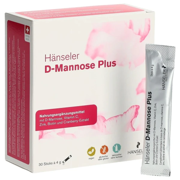 HÄNSELER D-Mannose Plus 30 Stick 4 g