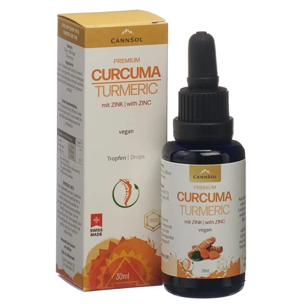 CANNSOL Premium Curcuma mit Zink Tropfen 30 ml