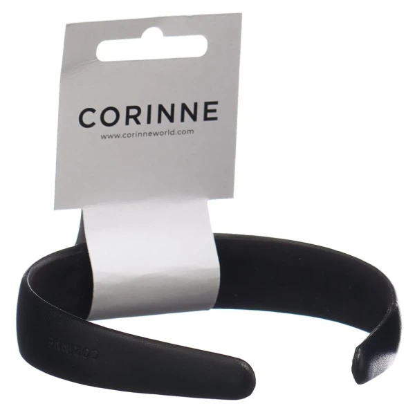 CORINNE Haarreif vegan Diadem wide Pla black