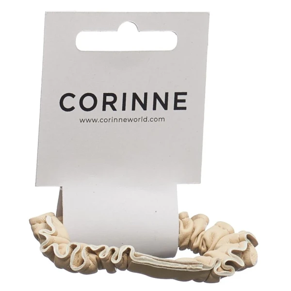 CORINNE Haargummi vegan Scrunchie narr cream