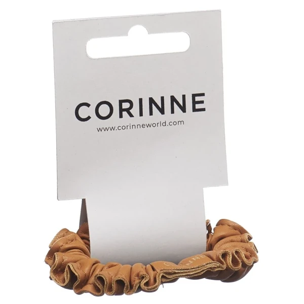 CORINNE Haargummi vegan Scrunchie narr camel